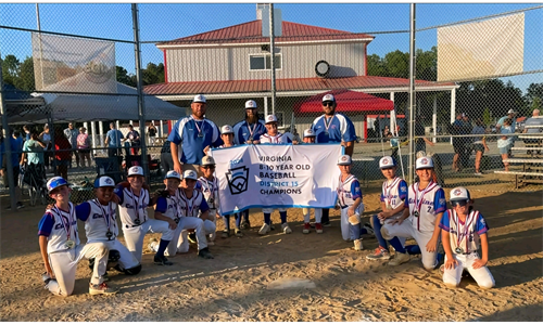 8-10 Year Old Division Baseball Champions